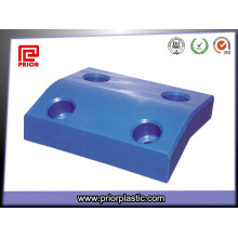 Produto feito sob encomenda azul de UHMWPE com furos